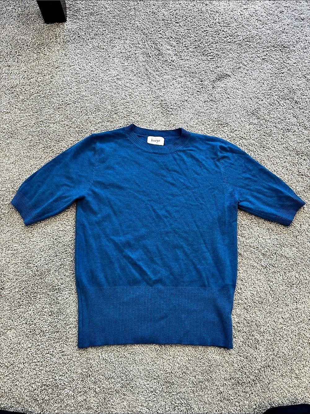 korye Blue Crewneck Sweater Size Medium Like New